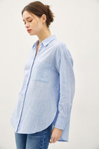 Chambray Another Day Button Up Top