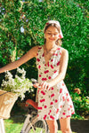 Afternoon Cherry Print Mini Dress