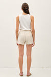 Boardwalk textered Stripe Short in Neutral