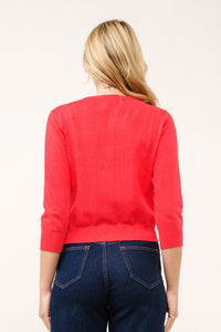 Cropped Classic Cardigan Sweater MORE COLORS