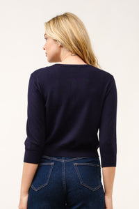 Cropped Classic Cardigan Sweater MORE COLORS