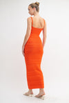 Orange Crush Sweater Maxi Dress