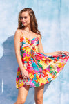 Island Life Lace Up Front Mini Dress MORE COLORS