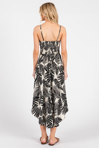 Tropical Storm Palm Pint Midi Dress