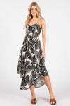 Tropical Storm Palm Pint Midi Dress