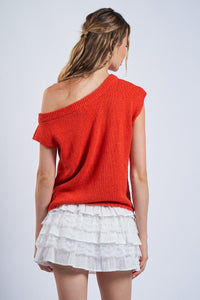 Selma One Shoulder Knit Top