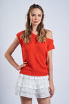 Selma One Shoulder Knit Top