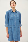Goldie Tencel Denim Drop Waist Dress More Washes