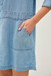 Goldie Tencel Denim Drop Waist Dress More Washes