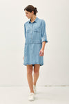 Goldie Tencel Denim Drop Waist Dress More Washes