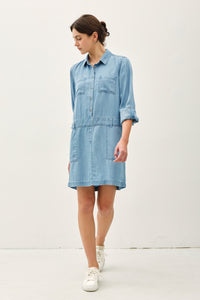 Goldie Tencel Denim Drop Waist Dress More Washes