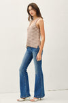 Coco Striped Sweater Tank