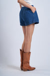 Denim Wide Leg Shorts