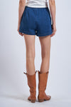 Denim Wide Leg Shorts