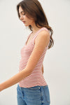 The Waze Cotton Striped Tank MORE COLORS