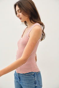The Waze Cotton Striped Tank MORE COLORS