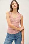 The Waze Cotton Striped Tank MORE COLORS