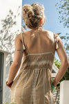 So Fine Embroidered Jumpsuit in Taupe