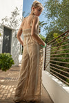 So Fine Embroidered Jumpsuit in Taupe