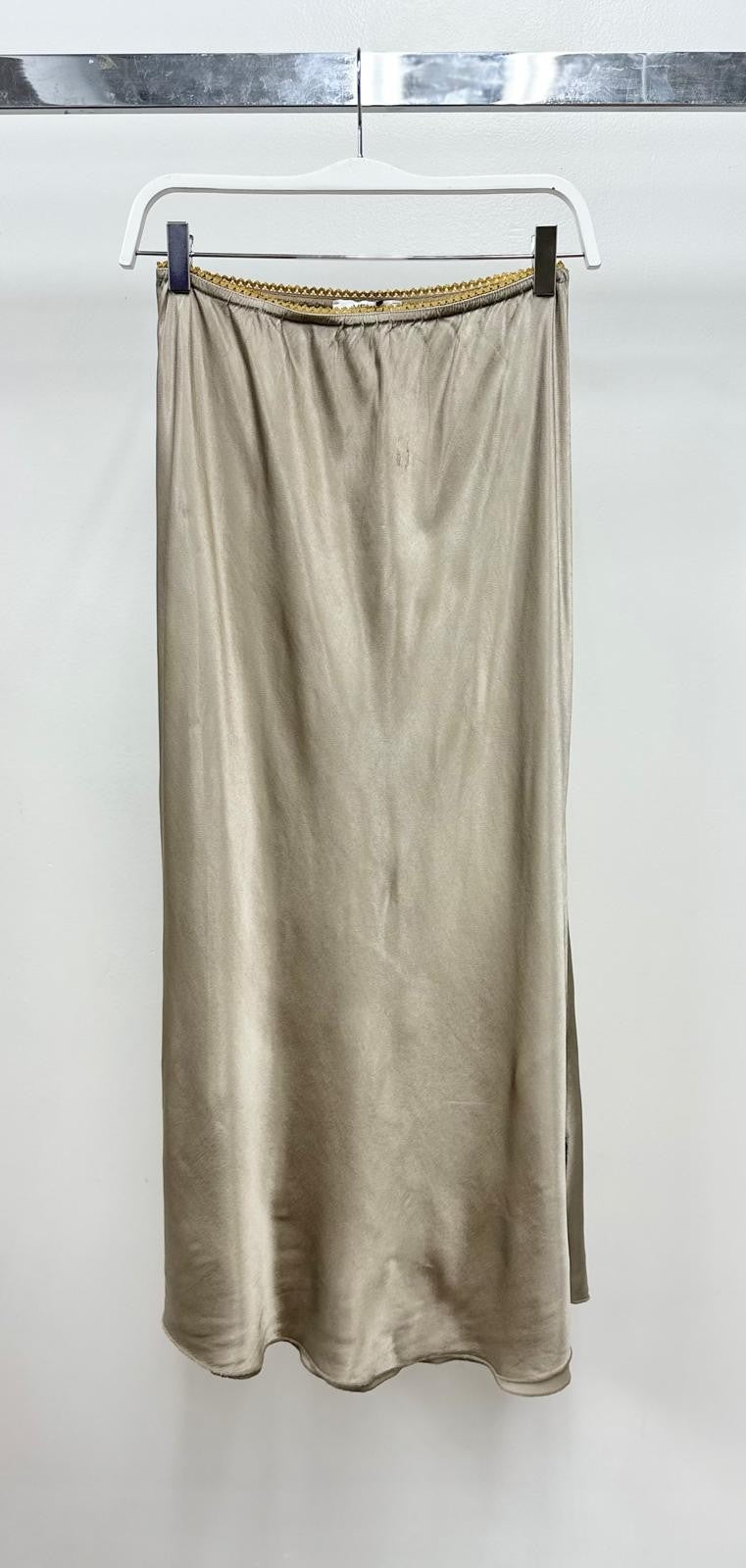 Straight Silky  Midi Skirt MORE COLORS