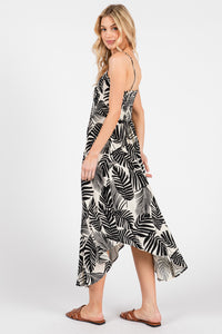 Tropical Storm Palm Pint Midi Dress