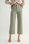 Utility Wide Leg in Sage Green