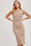 Coco Striped Midi Dress