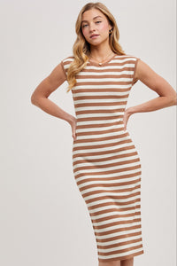 Coco Striped Midi Dress