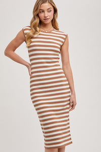 Coco Striped Midi Dress