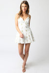 Embroidered Eyelet Mini Dress