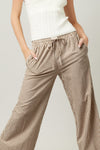 Striped Wide Leg Pants Available in Multiple Colors