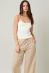 Striped Wide Leg Pants Available in Multiple Colors