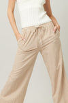 Striped Wide Leg Pants Available in Multiple Colors