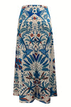 Vacation Ready Midi Skirt in Blue