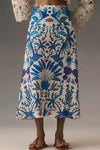Vacation Ready Midi Skirt in Blue