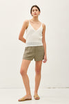 Mara Crochet Knit Sweater Tank MORE COLORS