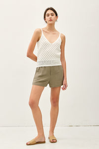 Mara Crochet Knit Sweater Tank MORE COLORS