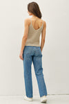 Mara Crochet Knit Sweater Tank MORE COLORS