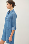 Goldie Tencel Denim Drop Waist Dress More Washes