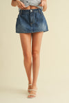 Denim Barrel Skorts