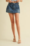 Denim Barrel Skorts