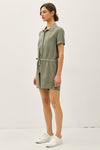 The Weekend Tencel Romper In Olive