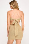 Cut Out Crochet Tube Dress