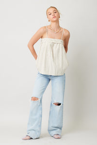 Jessie Striped Linen top