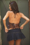 Chocolate Lace Halter Top