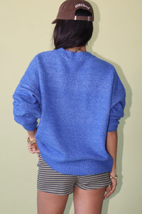 Horsing Around Sweater in Royal Blue