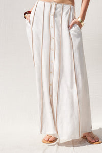 Contrast Binding Maxi Skirt