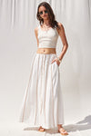 Contrast Binding Maxi Skirt