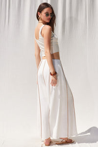 Contrast Binding Maxi Skirt