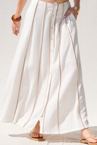 Contrast Binding Maxi Skirt